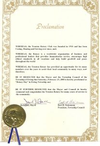 Rotary Day Proclamation